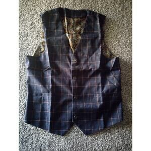Slatl And Dean Cmacigo Classic Vest Pre Owned Blue Size XL Blue Navy Fake Pocket